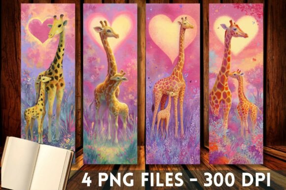 A Brand Designer Reviews Giraffe Mother Baby Pink Heart Bookmarks