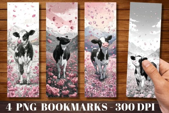 A Cow Bookmarks Graphics & Crafts Asset That's Quite A Design