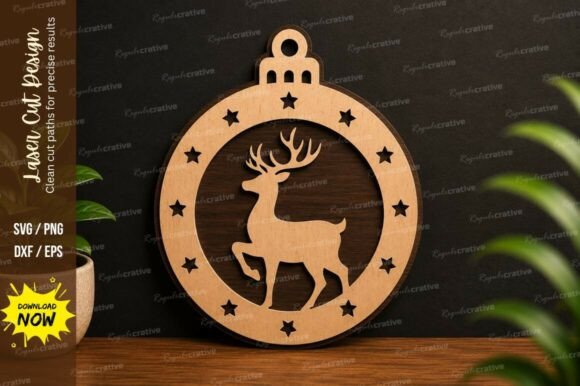 A Deer Laser Cut Ornament SVG for Brand Storytelling