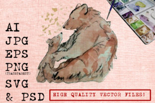 Bear Watercolor Graphics & Illustrations Review