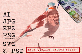 Brown Bird Watercolor Graphics & Illustrations Review