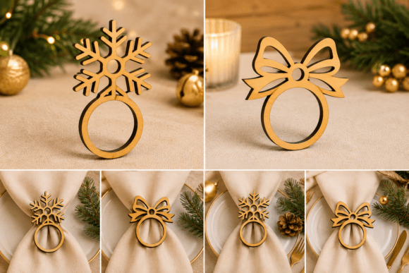 Crafting Elegant Christmas Napkin Rings for Winter Tables