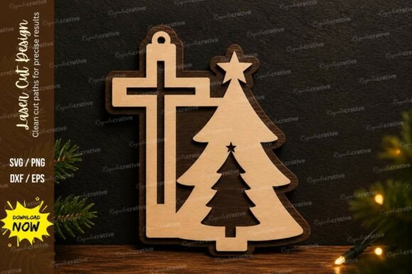 Elevating Wall Decor with Laser Cutting Precision: A Cross Christmas Tree Design Review