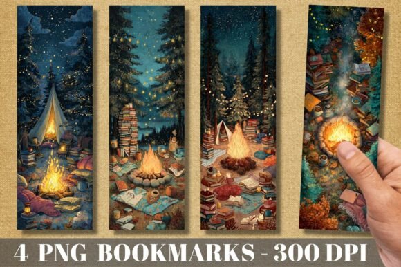 From Bookmark to Brand Identity: Designing with a Campfire Motif