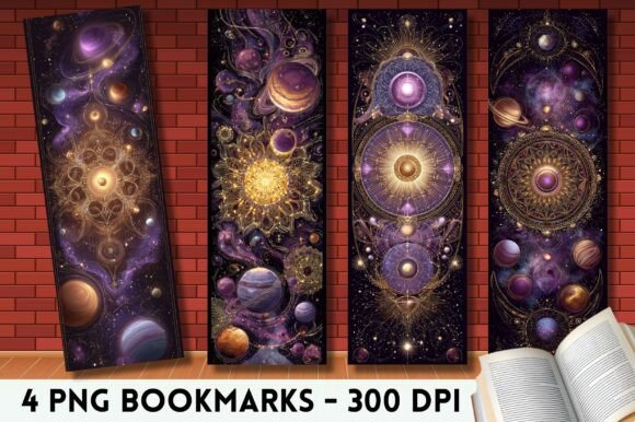 Purple Celestial Graphics for Crafters & Creative Projects